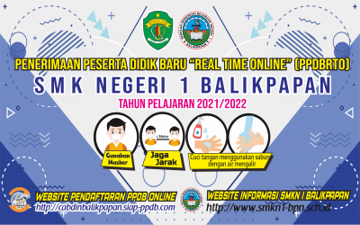 Informasi PPDB Tahun Pelajaran 2021 - 2022 SMK Negeri 1 Balikpapan